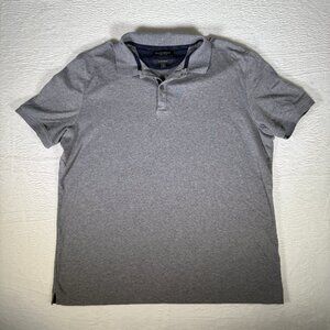 Banana Republic Luxury Touch Polo Men Size XL Gray Cotton Short Sleeve Shirt NWT